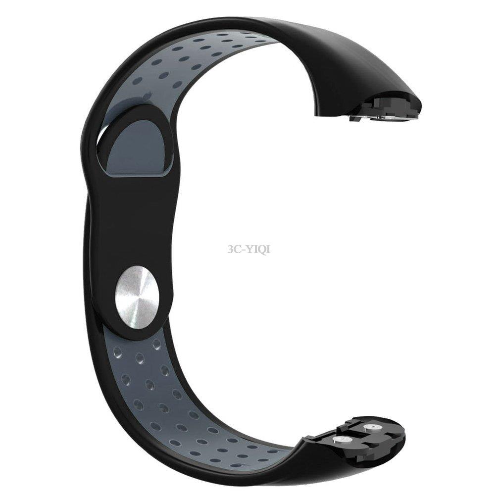 Ersatzarmband für samsung galaxy fit sm -r370 smartwatch, offizielles design, schwarze schnalle, sportarmband