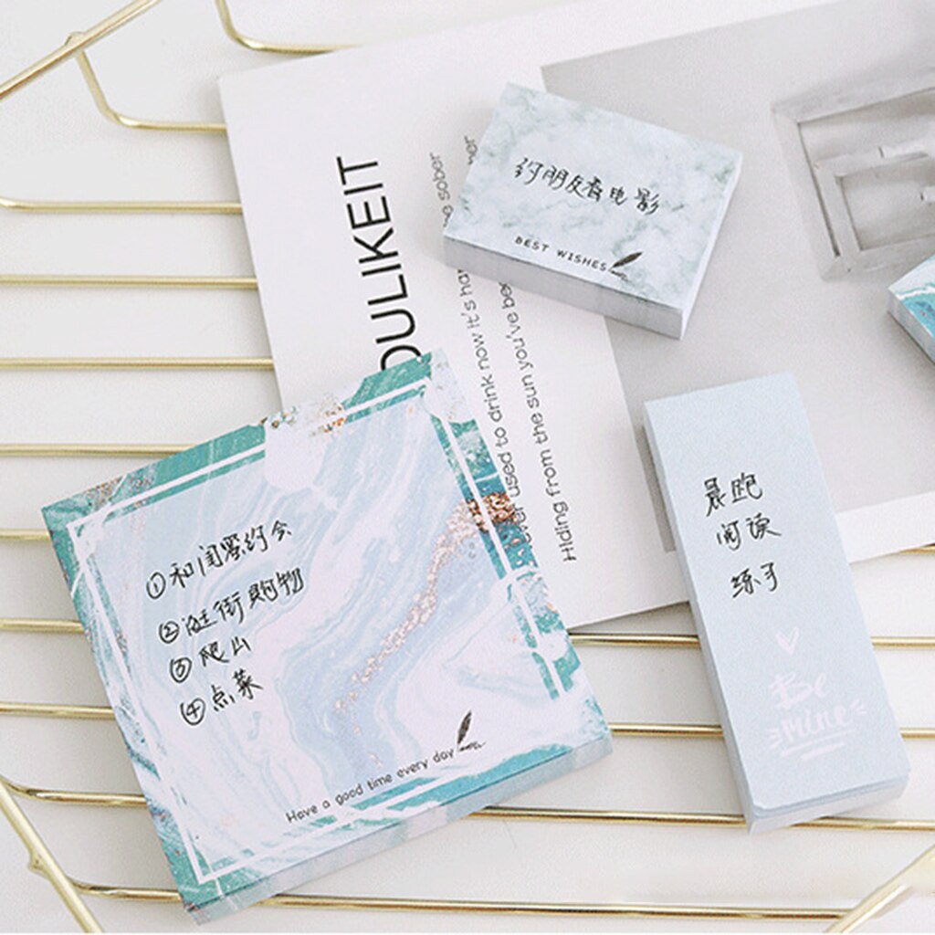 Kawaii Multi-function Memo Pad Bookmark Sticky Notes Set School Supplies Paper Sticker Korean Stationery M17F