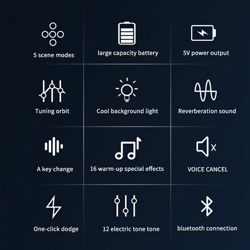 -V10 PRO Sound Card for PC Computer Phone Karaoke Live Singing Gaming Bluetooth Wireless Accompaniment