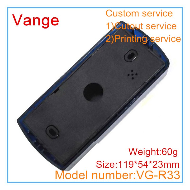 2pcs/lot molding extrusion junction box IP54 ABS plastic diy enclosure case 119*54*23mm for door access controller