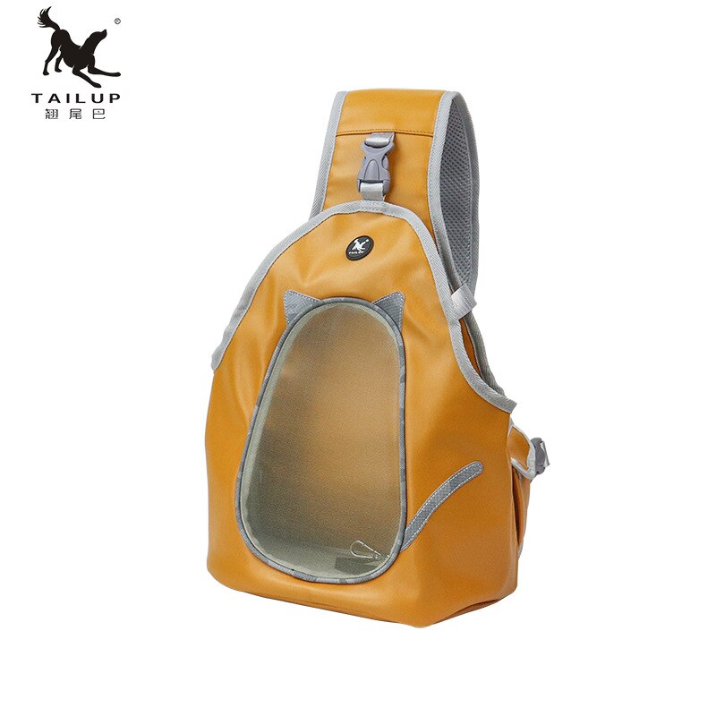 Huisdieren Sling Carrier Pu Zak Ademend Kat Huisdieren Borst Rugzak Outdoor Wandelen Huisdieren Puppy Hond Schouder Sling Bag Voor Kleine hond Kat: 2 / M