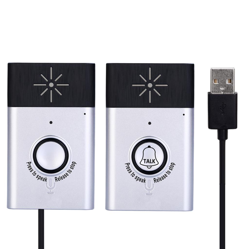 Wireless Voice Intercom Doorbells,Two-Way Talk Home Doorbell Intercom Kit Indoor Outdoor Interphone System Home Security System