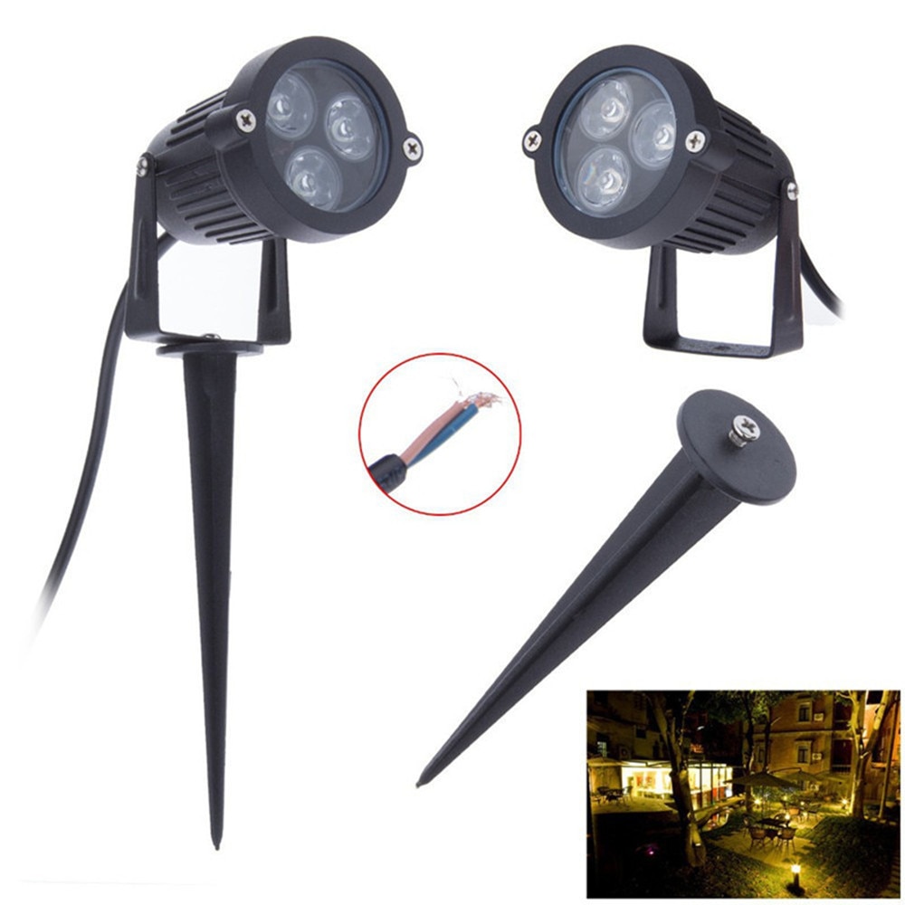 12v utomhus led gräsmatta lampa trädgårdslampa 9w ip65 vattentäta gröna varmvit led spike path lampa för trädgårdsbelysning