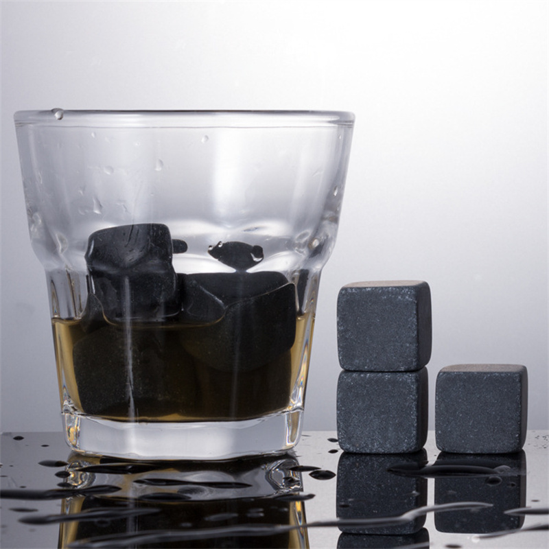 Piedras de Whisky de granito, juego de caja de madera para Tartar, mármol, café, piedra de hielo, Material de protección de mármol ambiental, herramienta para bebidas