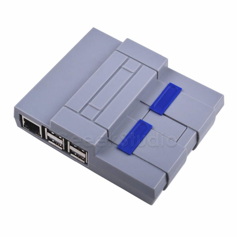 SNES Style Case NES Case Enclosure Kit with Cooling Fan Heatsinks for Raspberry Pi 3 Model B Plus / 3 B / 2 B / NESPi