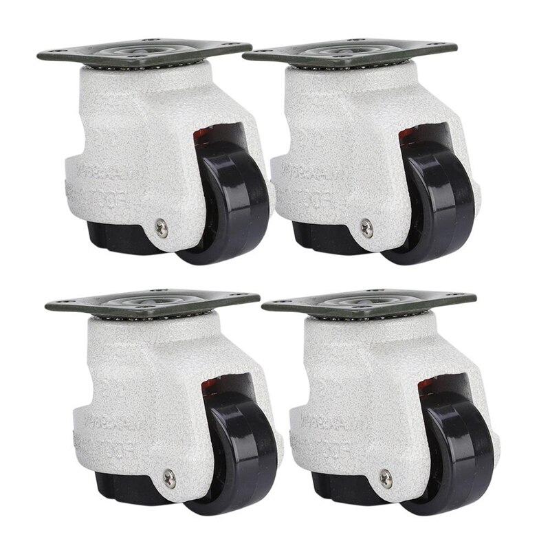 4 Pcs Retractable Leveling Casters Industrial Machine Swivel Caster Castor Wheel for Office Chair Trolley 330 Lbs Capacity GD-40