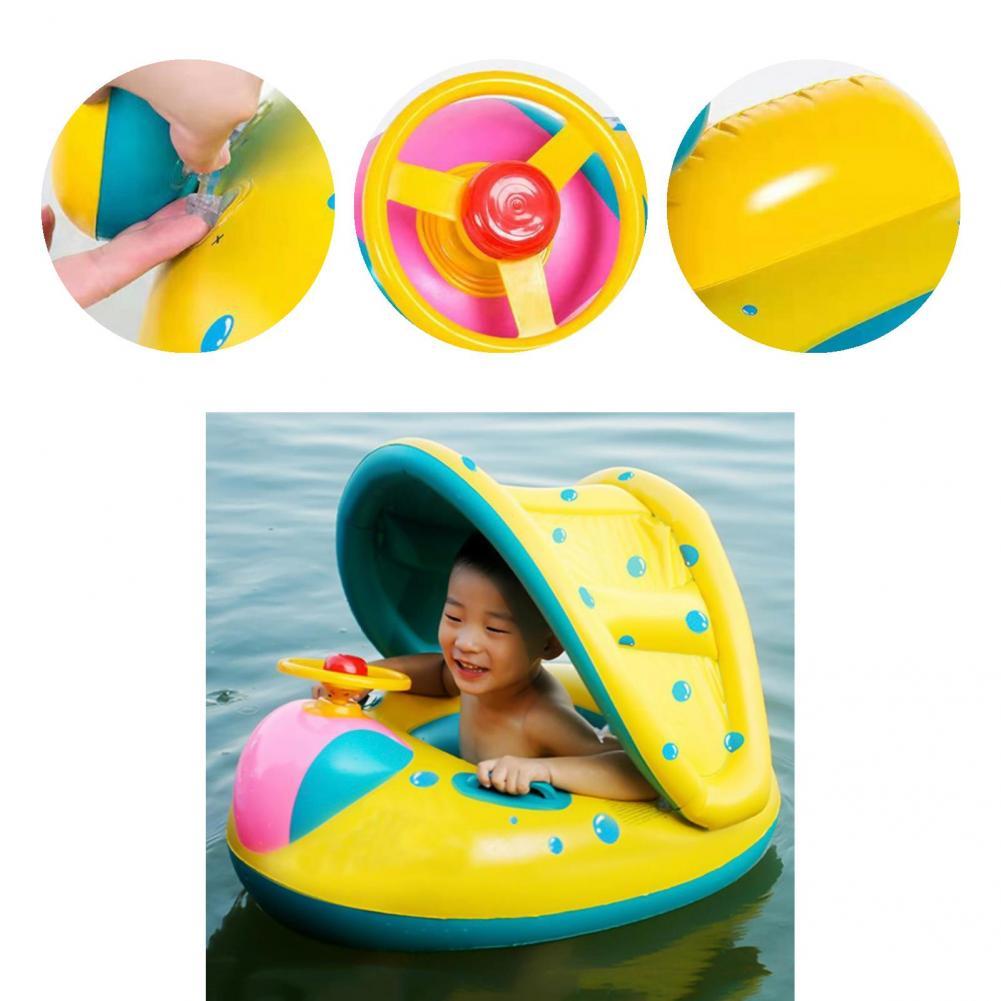 Baby Swimming Float Ring Inflatable Floating Float Lying Swimming Children Circle Inflatable Double Raft Swim Ring Kids Pool Toy