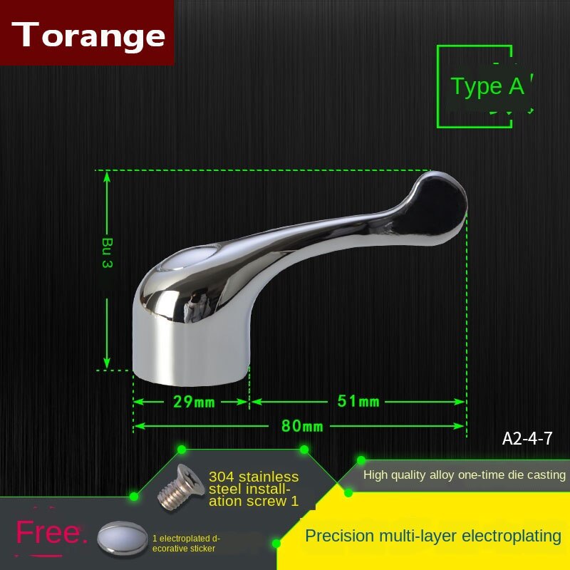 Faucet handle switch handle accessories triangle valve small spout dish basin single cold quick open valve core handwheel: A