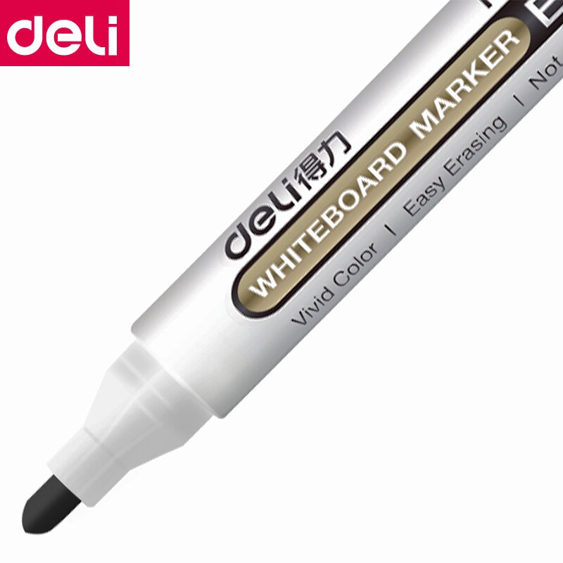 10PCS/BOX Deli 6811 Whiteboard marker Whiteboard pen smooth writing easy erase Black Blue Red 3 colors
