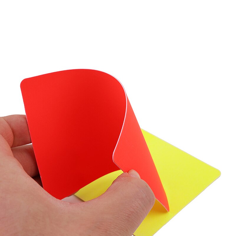 Voetbal Rode En Gele Kaarten Record Voetbal Games Scheidsrechter Tool Voor Voetbal Match Pvc