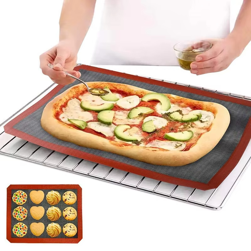 1/2/3 stk. 30 x 40cm silikonmatte stekebrett bakenett pustende non-stick bakematte påføres kake- og kjekskjøkkenmatte