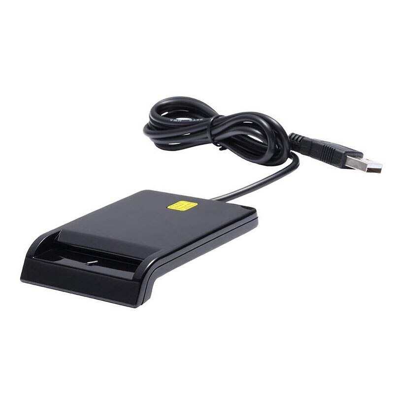 Type C Smart Card Reader Common Access CAC Card Reader for Sim/ATM/IC ID Cards QJY99