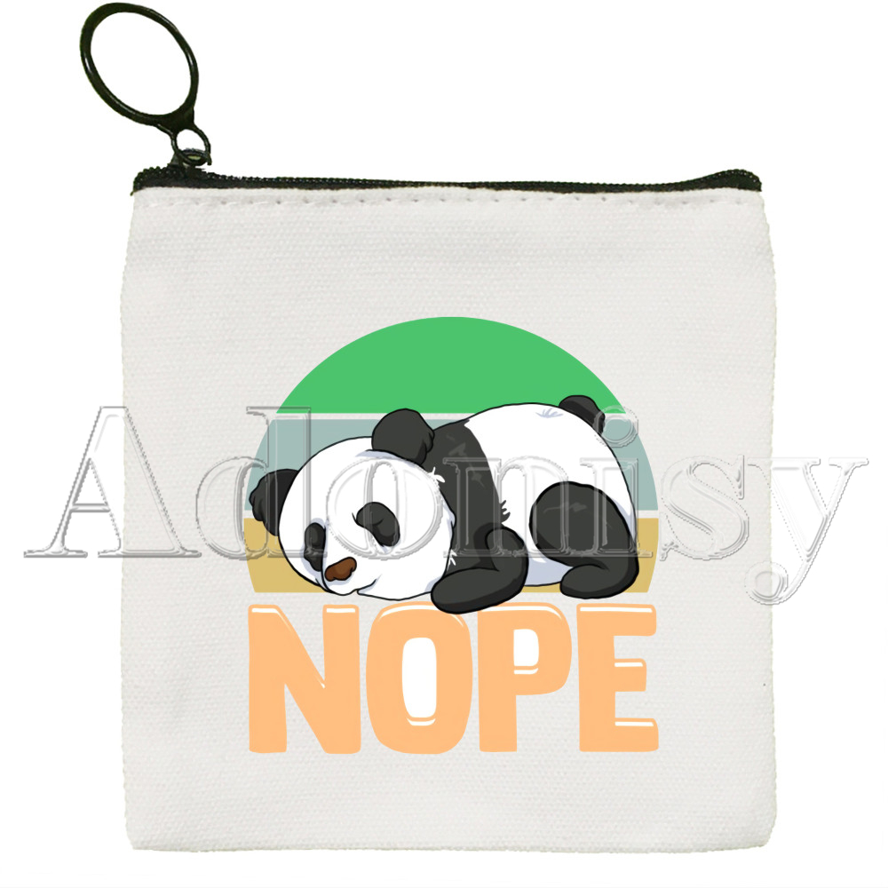 Panda Geldbörse Vintage Mini Brieftasche Ändern Pouch Haushalt Tragbare Schlüssel Karte Speicher Karte Tasche Zipper: R