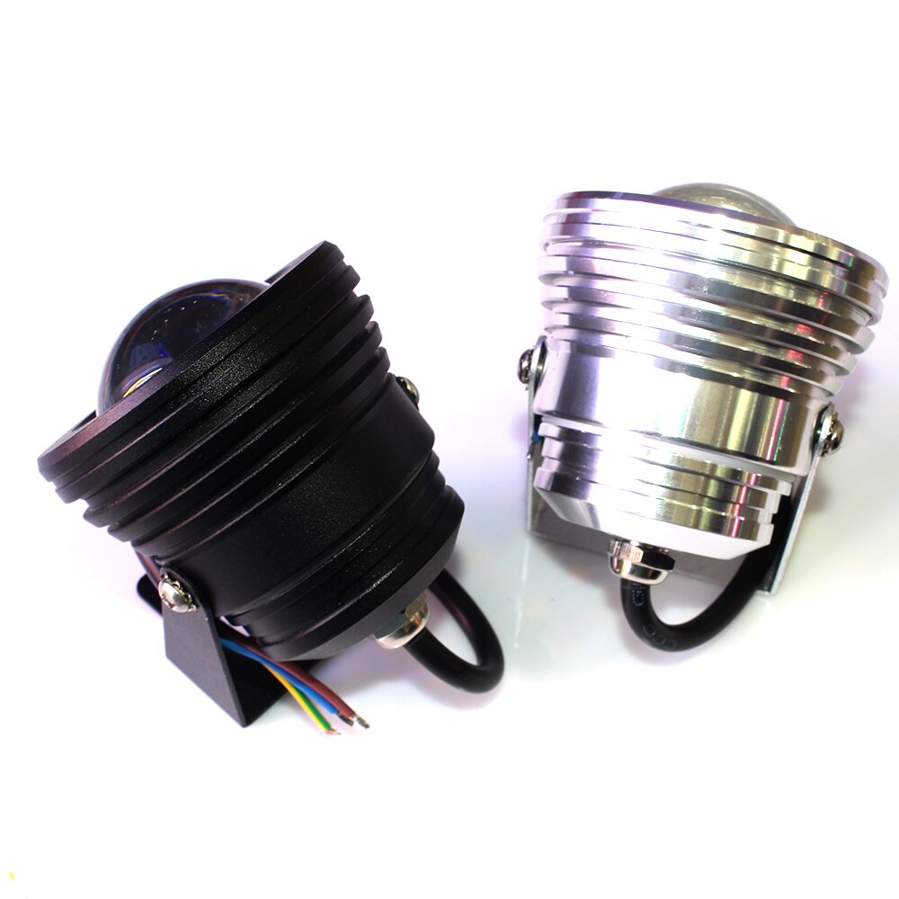 10w dc12v led onderwaterverlichting fonteinlamp led zwembad vijververlichting waterdicht  ip68 bolle glazen rood groen blauw warm wit rgb