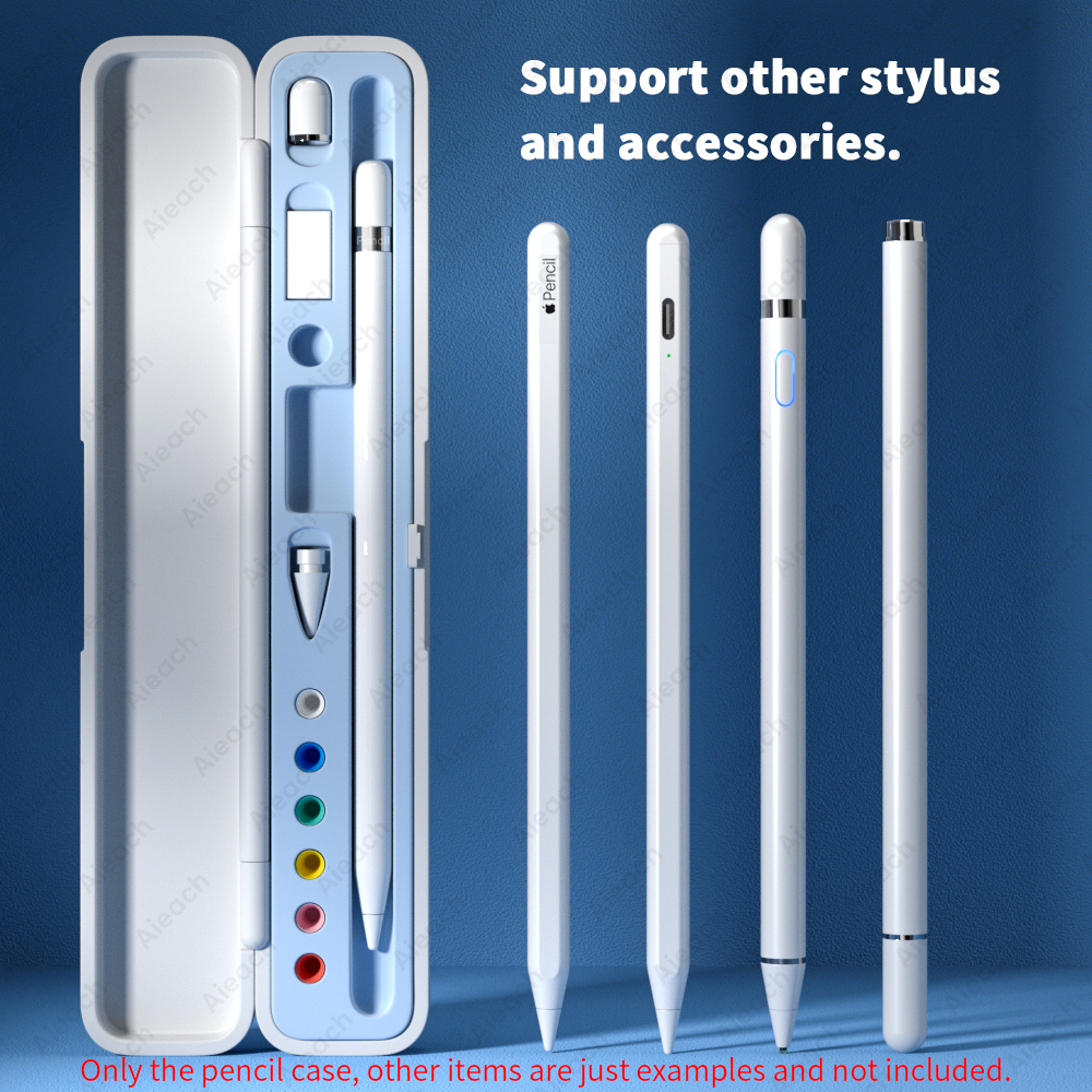 Estuche Universal para lápiz óptico Apple Pencil 1ª y 2ª generación, accesorios, caja de almacenamiento portátil dura para iPad Pencil