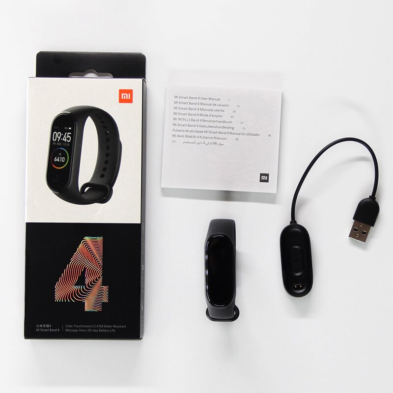 Xiaomi Band 4 Smart Wristband Global Version Heart Rate Monitor Color AMOLED Touch Sports Track Water Resistant Braclet