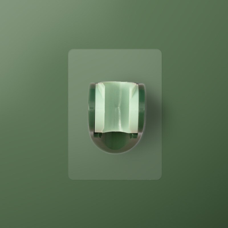 Household shower head hand-held shower bath shower fall resistant shower head colorful shower head hose bracket set: Green bracket