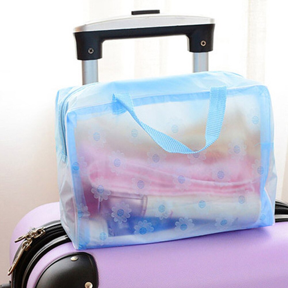 Waterproof PVC Makeup Cosmetics Bags Clear Transparent Travel Storage Box Wash Bathing Make Up Bag