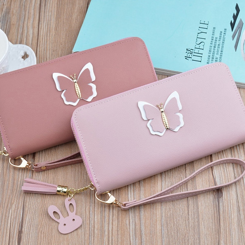 Local Stock Long Ladies Leather Wallet Zip Purse Case Phone Clutch Card Holder Women Handbag