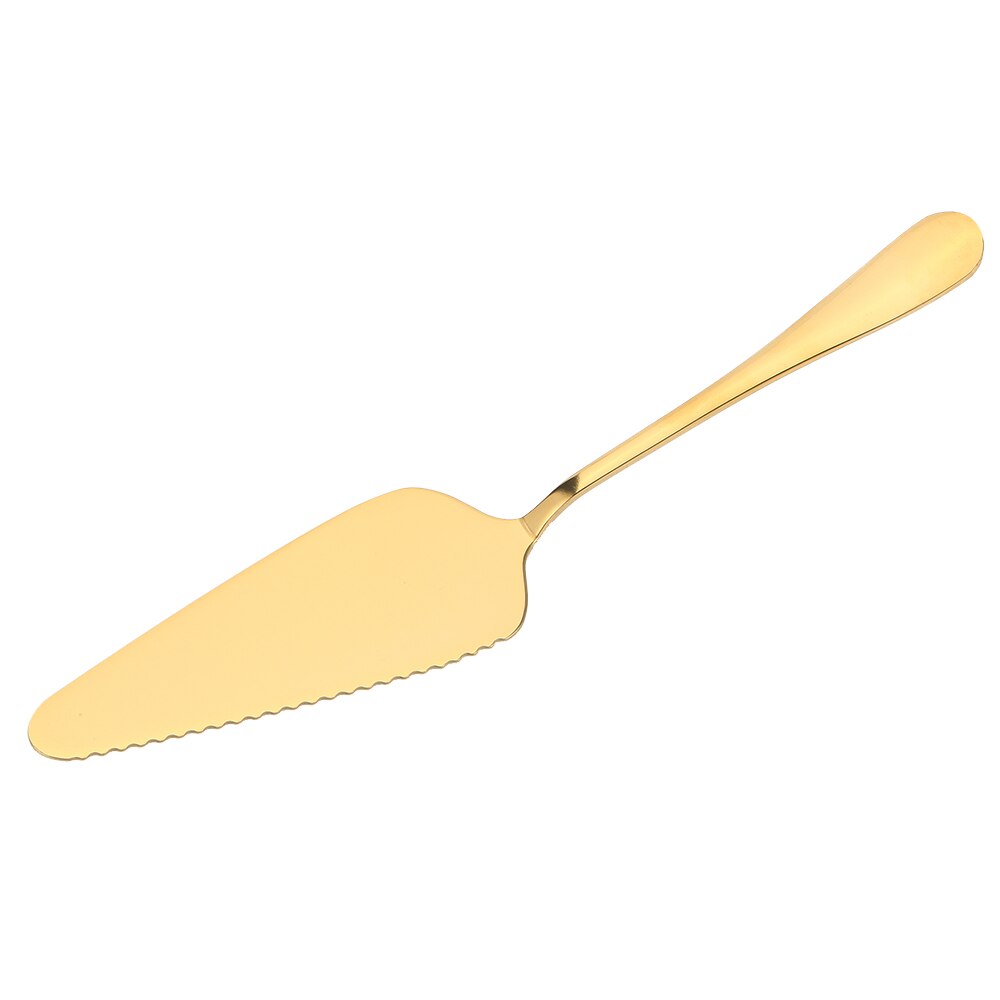 1Pc Gold/Rose Gold Baking Cake Shovel for Pie/Pizza/Cheese/Pastry Western Cooking Tools Cheese Server Divider Knives: gold