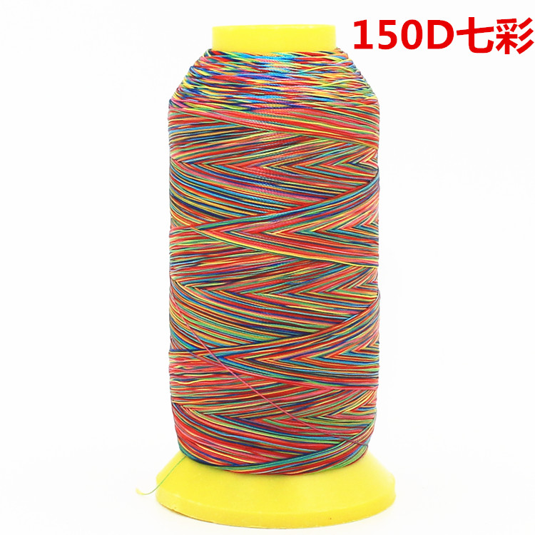 Multicolor hilo de coser de poliéster industrial máquina de coser suministros