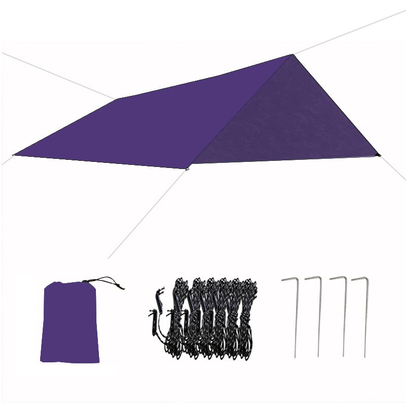 Multi-function Tent Tarp Waterproof Heavy Duty Shade Sail Sun Canopies Outdoor 118x118 Inches for Travel Camping WHShopp: deep purple