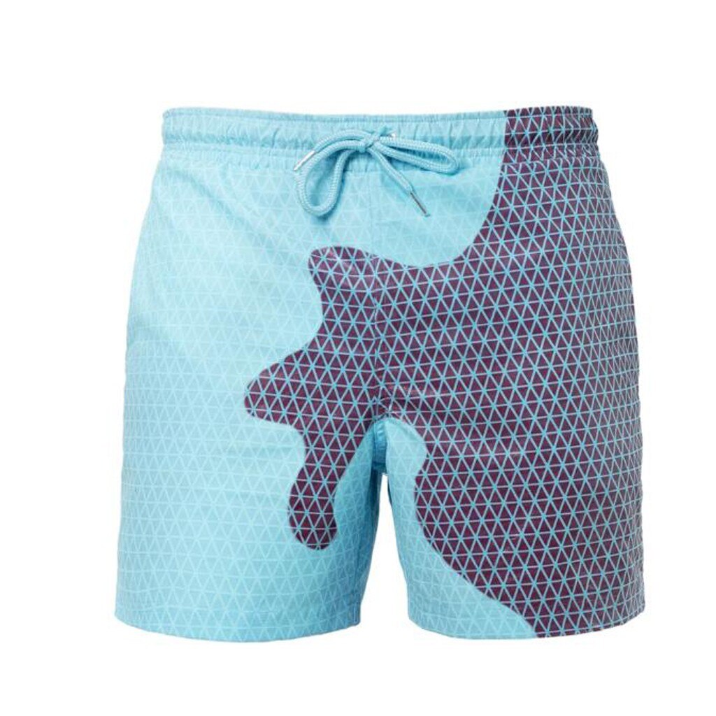 Summer Temperature-sensitive Color-changing Beach Pants Swim Trunks Shorts Quick Dry Sportswear Jogger Beach Short Pants