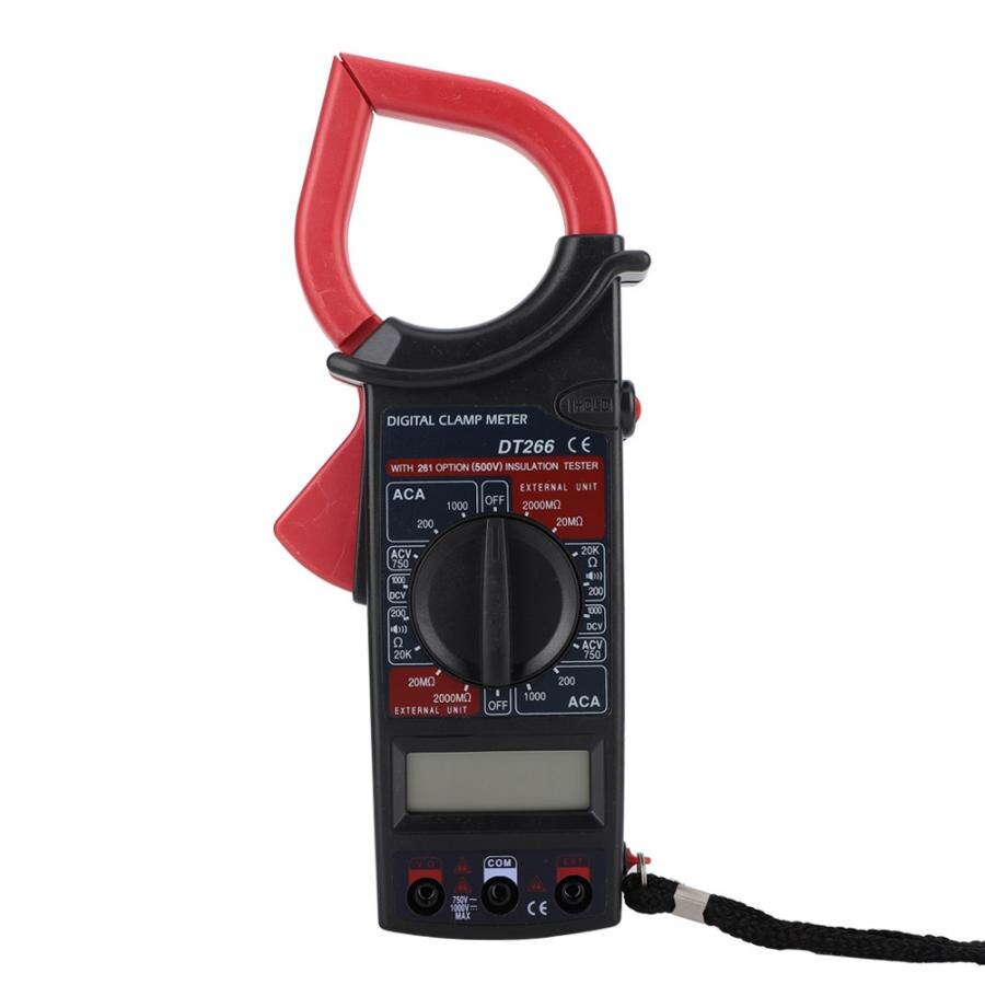 DT266 1000V/750V DC/AC Clamp Meter 200/1000A Ammeter Digital Multimeter with LCD Display Clamp Meter