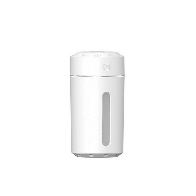 Luchtbevochtiger met led-verlichting, etherische olie diffuser, aroma, etherische olie, koele mist, luchtbevochtiger met instelbare mistmod.: 200ml - witte