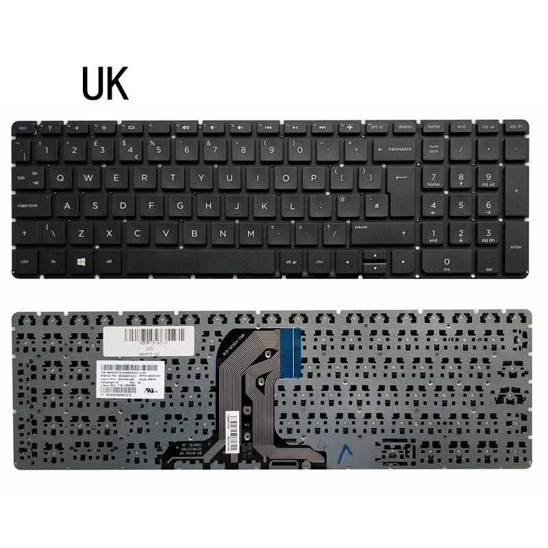 US/UK LAPTOP KEYBOARD FOR HP pavilion 15-AC 15-AF 15Q-AJ 250 15-AC000: Default Title