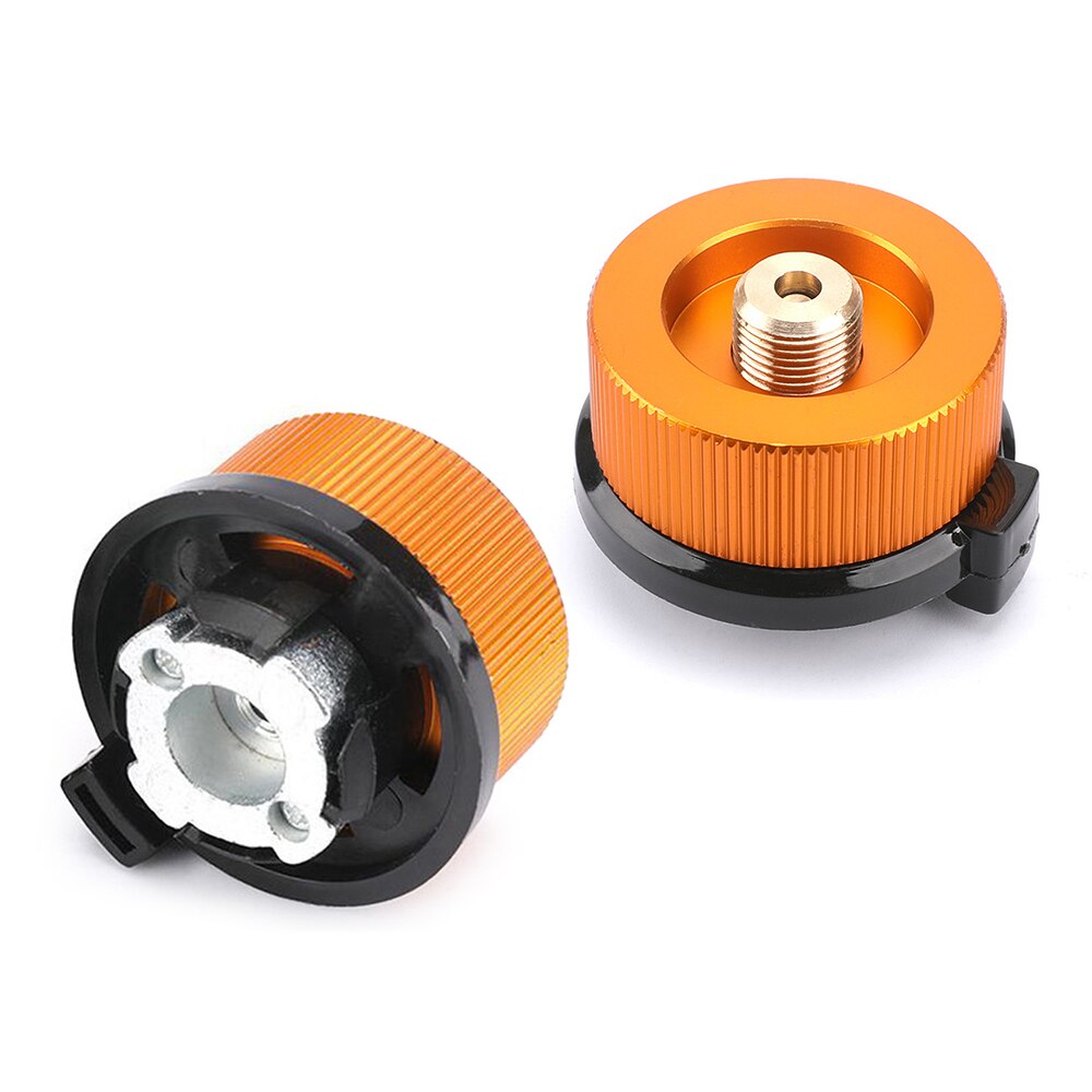 Outdoor Stove Gas Adapter Propane Gas Refill Valve Gas Refilling Connector Camp Tank Adapter Stove Accessory Camping Equipment