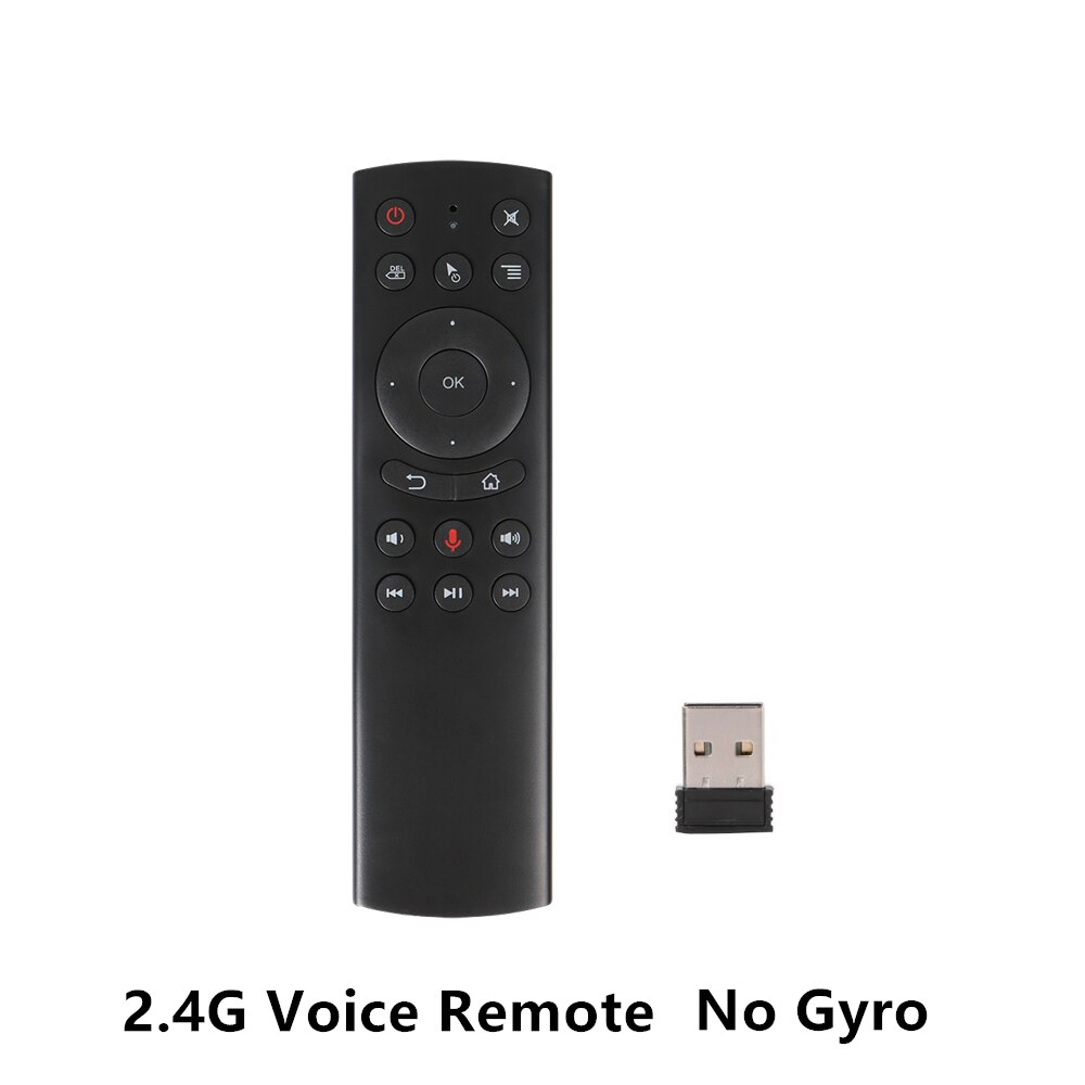 L8 stjerner  g20s 2.4g trådløs luftmus gyro stemmestyring sensing universal mini tastatur fjernbetjening til pc android tv box