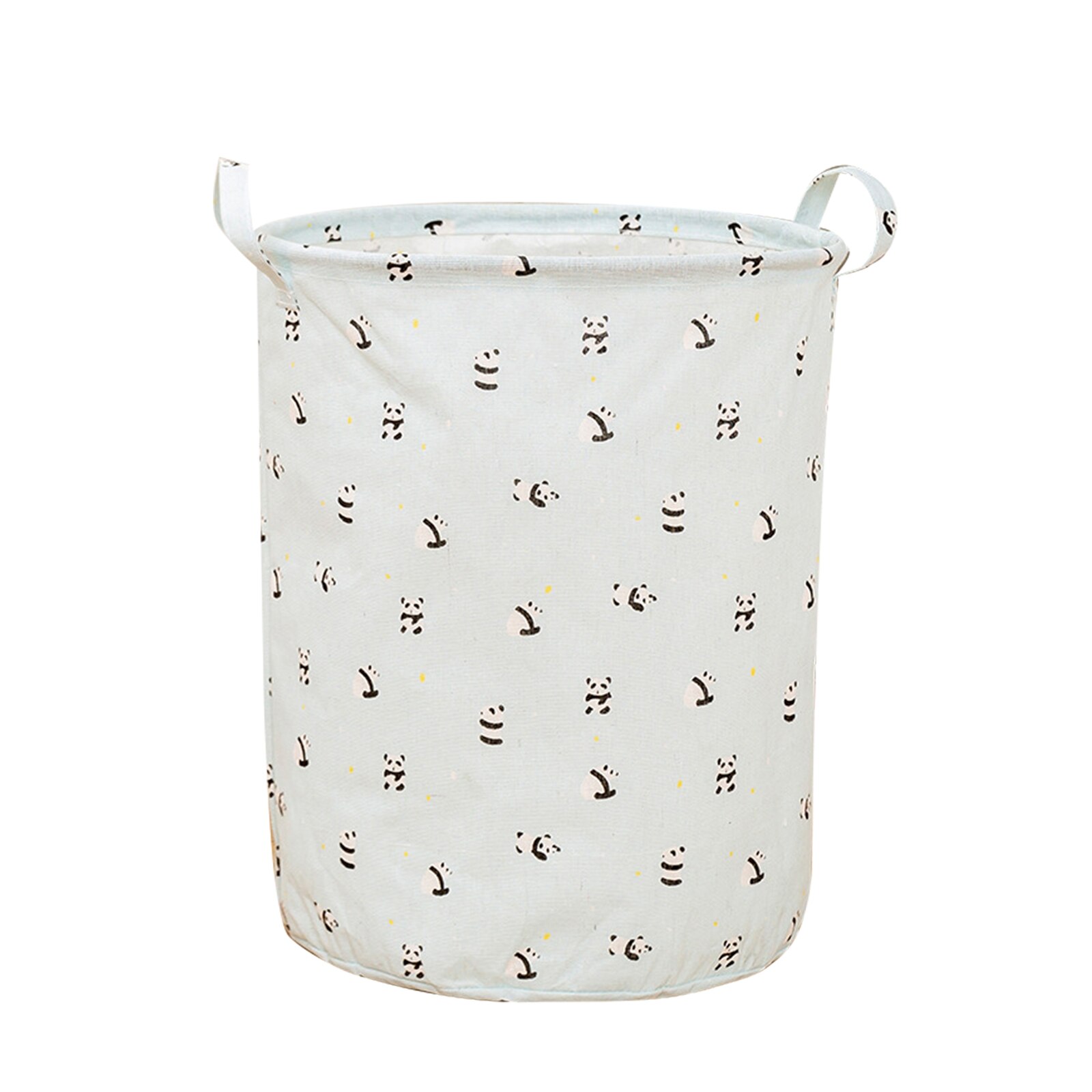Foldable Laundry Basket Canvas Large Laundry Hamper Dirty Clothes Storage Organizer Bucket Home Portable Storage Bag for Toys: 07