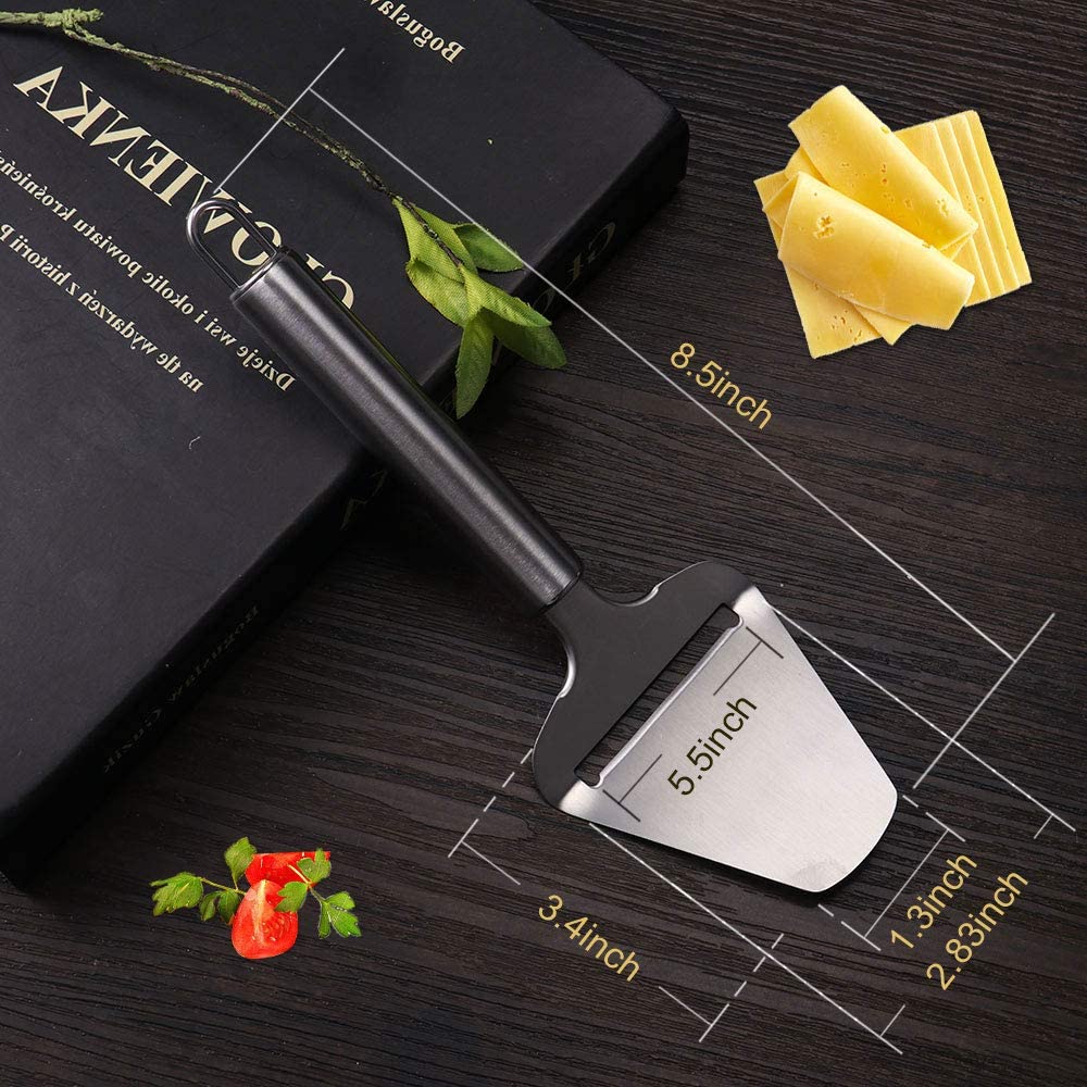 Cheese Slicer Cheese Knife Heavy Duty Plane Cheese Cutter Semi Hard Cheese 430 Stainless Steel Material