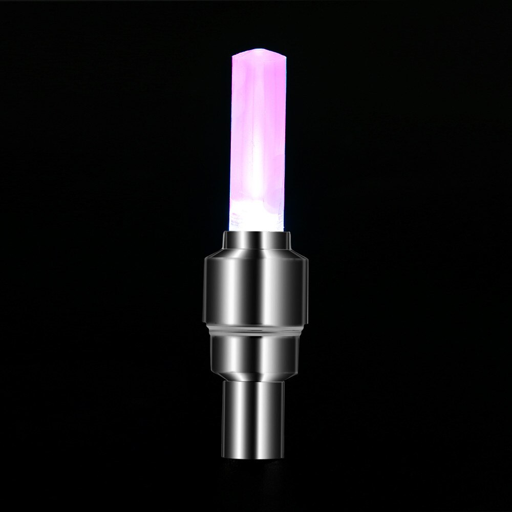 2Pcs Fiets Led Verlichting Tire Valve Cap Zaklamp Auto Motorfiets Bandventieldop Wiel Spaken Licht Fiets accessoires