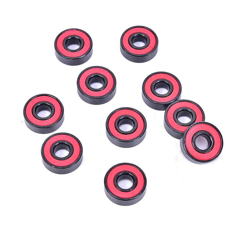10Pcs/set 608 2RS Bearing Deep Groove Steel Sealed Ball Bearings 608RS 608-2RS