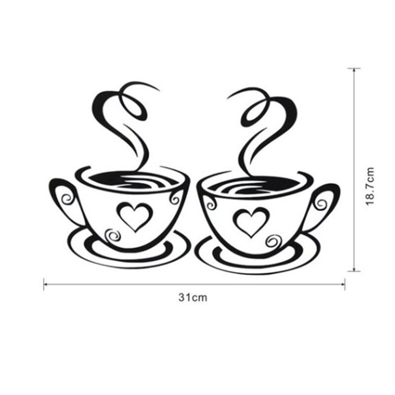 A pair of printed coffee mug wallpapers for kitchen decor background wallpapers