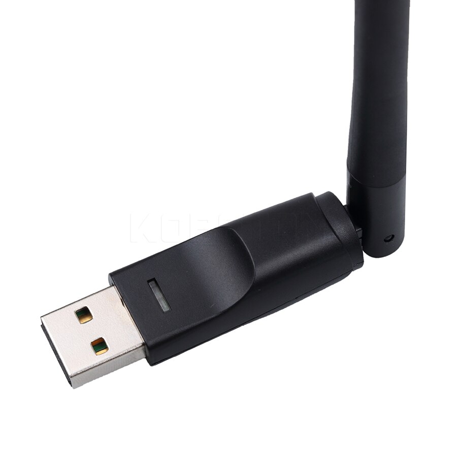 Kebidu 150 Mbps USB 2.0 WiFi Draadloze Netwerkkaart Ralink RT5370 802.11 b/g/n LAN Adapter met draaibare Antenne voor PC Laptop