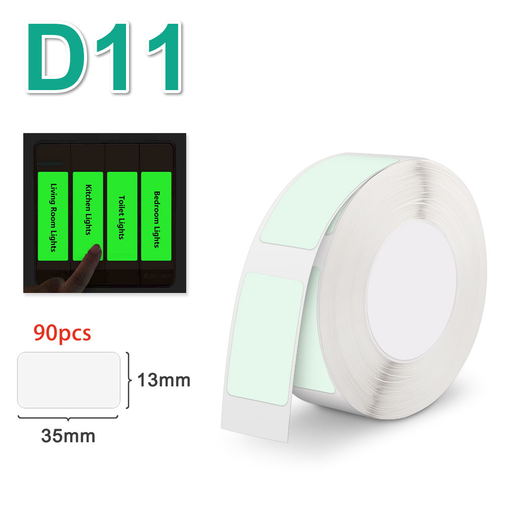 Niimbot D11 D110 Leucht Etikett Aufkleber Rolle Papier 13*35mm Wasserdicht Etikett Hersteller Band für NIIMBOT D11 Kennzeichnung maschine Drucker