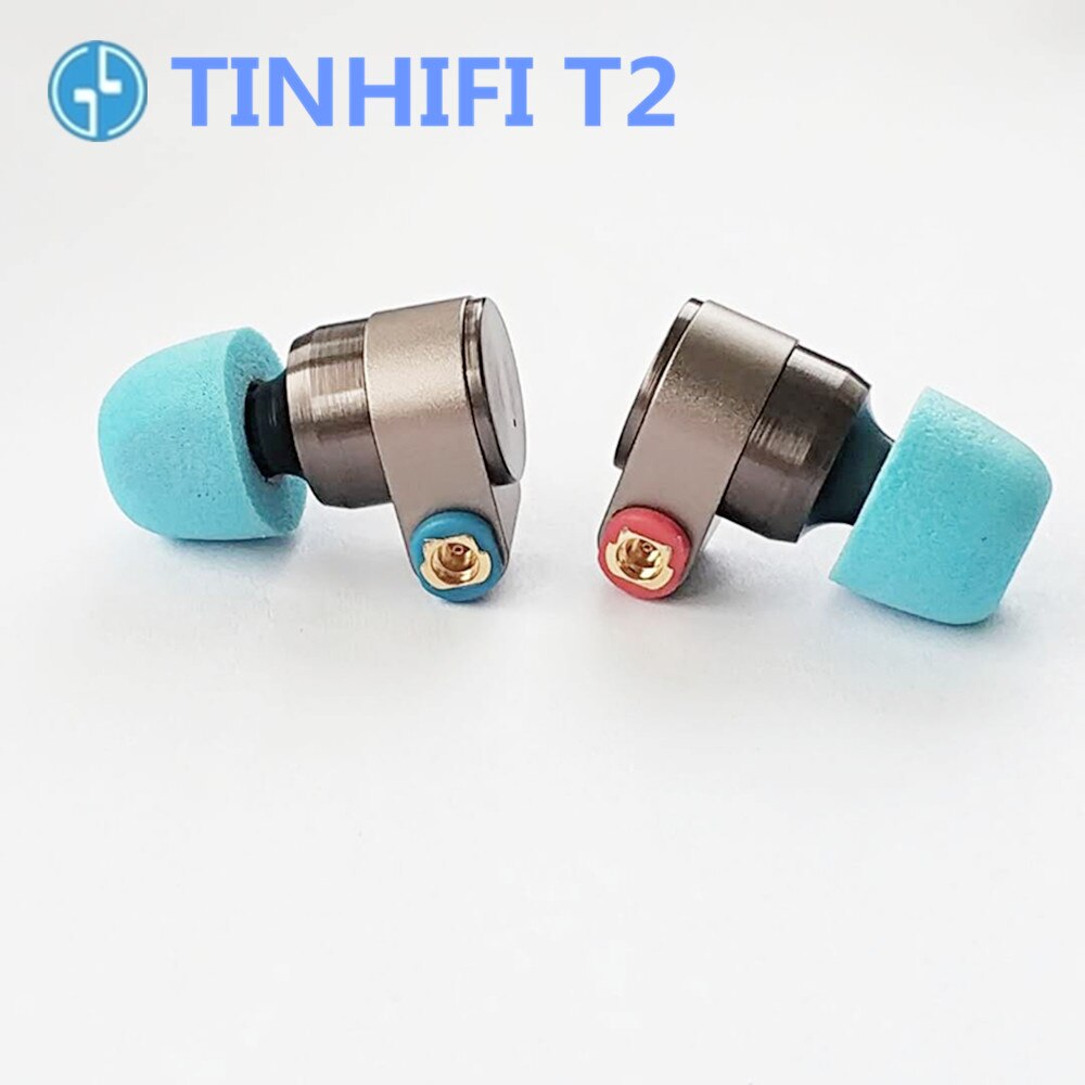 Tinhifi t2 em fones de ouvido unidade dinâmica de alta fidelidade graves fone metal 3.5mm com cabo substituível tin t4 t3 t2 pro p1 s2