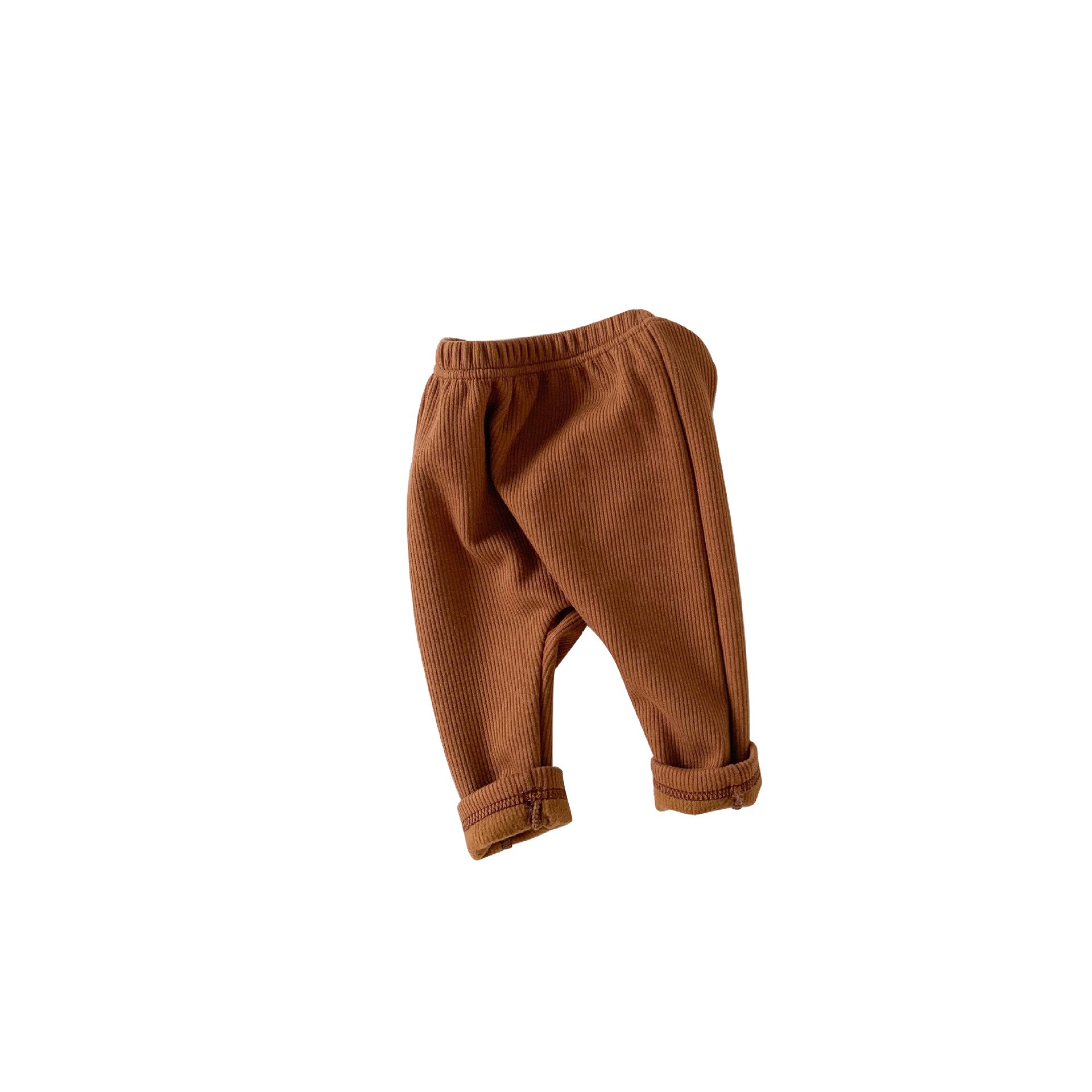 Vinter småbarn barn plus sammetsleggings ren färg bebis flickor elastiska byxor pojke pp byxa barn varma byxor