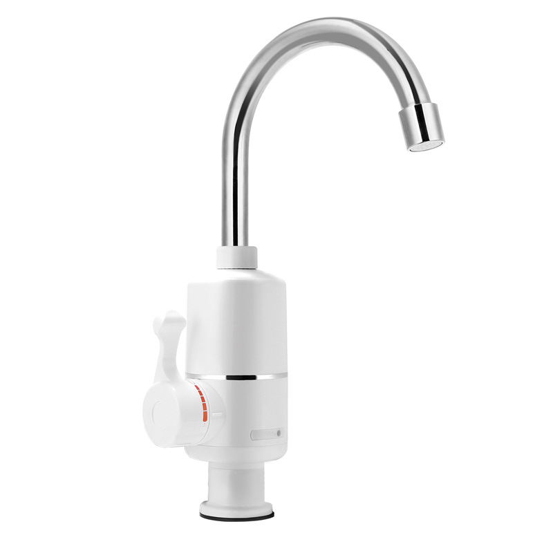 Instant Heating Kitchen Faucet Kitchen Bathroom Water Heater Tap Economic Home Improvement White Color US Plug