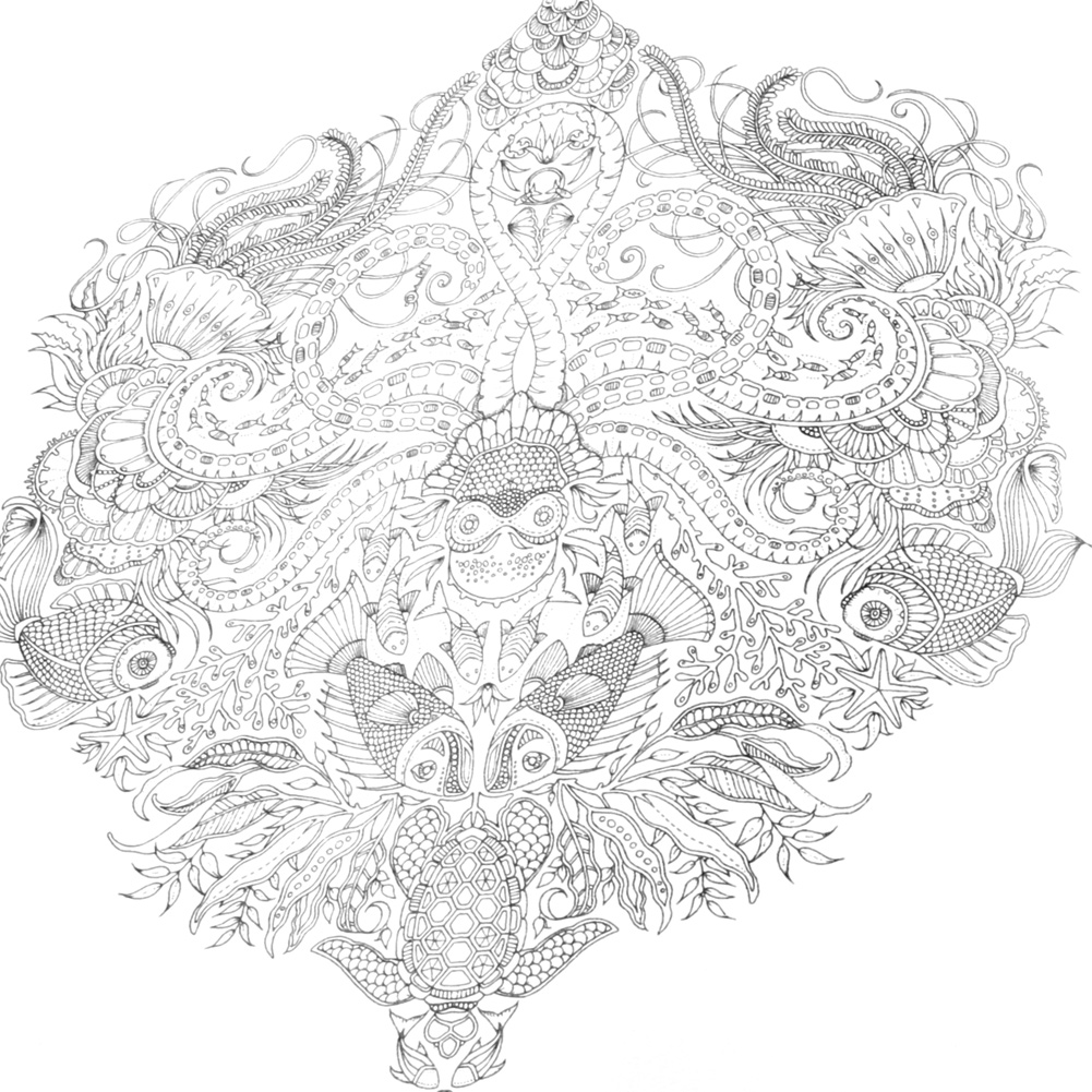 H05B English Adult Graffiti Books Wonderland Exploration Coloring Book