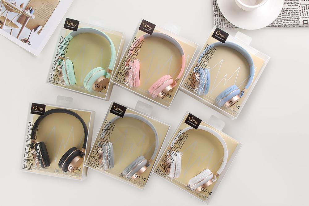 Luxe hoofdband bedrade hoofdtelefoon met microfoon draagbare opvouwbare on-ear hoofdtelefoon met microfoon voor telefoons xiaomi pc  mp3 meisjes