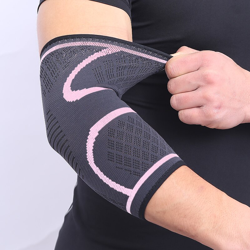 1PCS Elbow Support Elastic Gym Sport Elbow Protective Pad Absorb Sweat Sport Basketball Arm Sleeve Elbow Brace