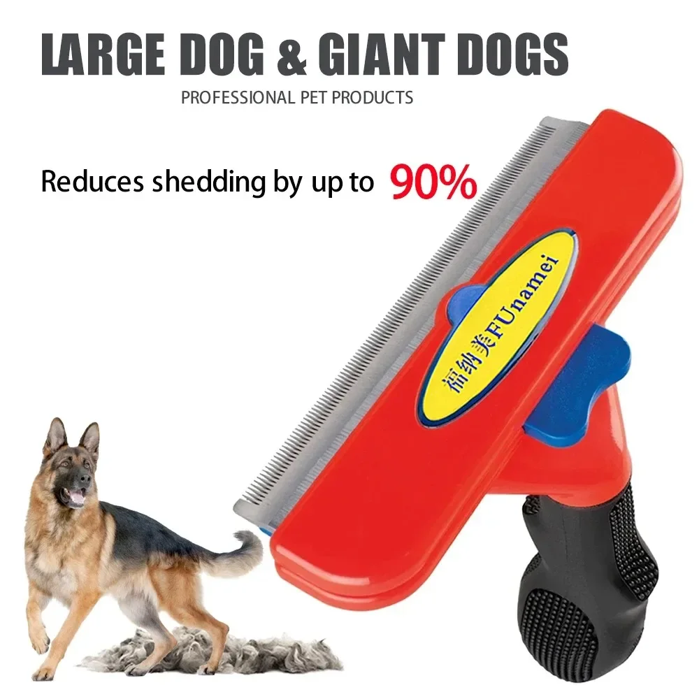Ontharingskam voor grote honden Borstel voor grote honden Verzorgingsborstel voor huisdieren Kattenkam Haarmassagekam voor honden Kattenhaarverwijderaar Reiniging Verzorging