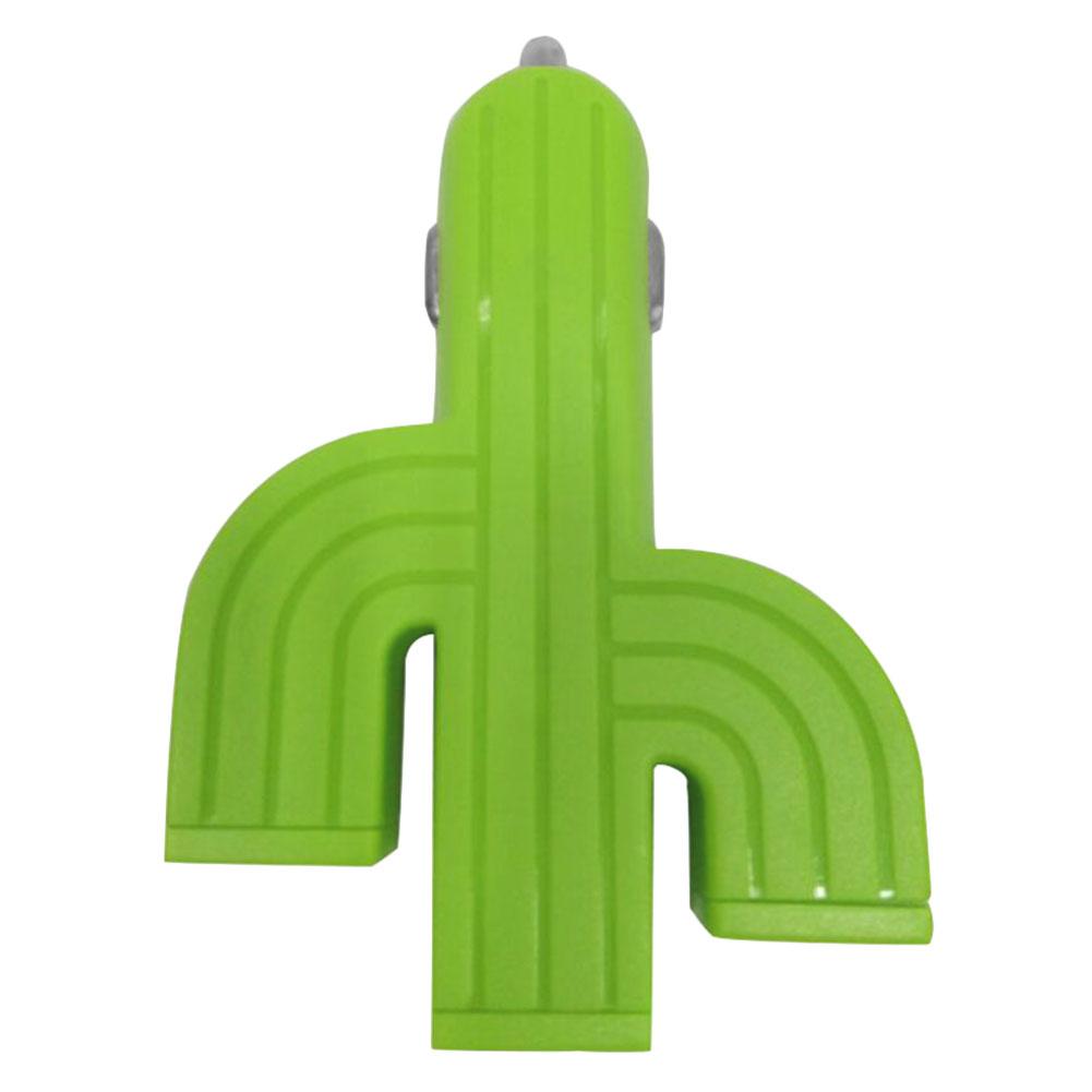 3 en 1 cargador de coche Cactus 3 puerto USB de plástico Cactus multifunción Mini cargador de coche para iPhone