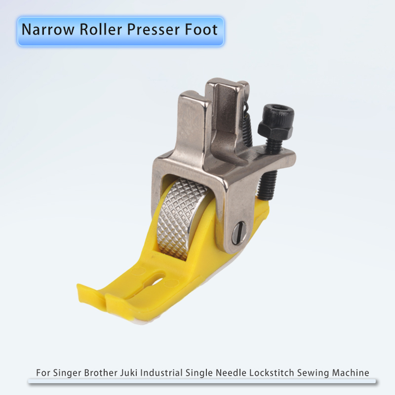 Narrow Roller Presser Foot For Singer Brother Juki Industrial Single Needle Lockstitch Sewing Machine Accessories: Dark Khaki