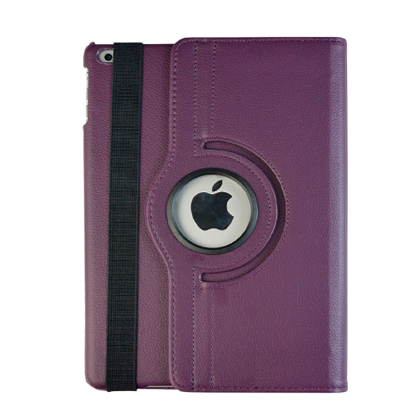Funda para iPad Air 2, Funda inteligente con soporte giratorio 360, Funda magnética para despertador/Sueño automático para iPad Air 2 A1566 A1567: for iPad air2 purple