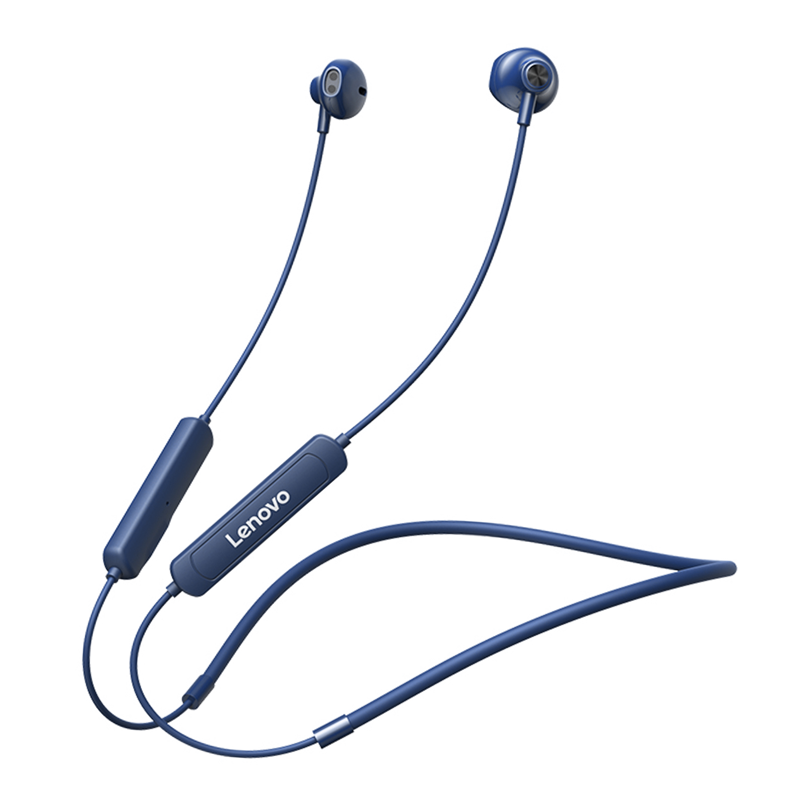 Lenovo SH1 Bezprzewodowe słuchawki Bluetooth 5.0 Słuchawki z pałąkiem na szyję Dźwięk HIFI Sportowy zestaw słuchawkowy magnetyczny IPX5 Wodoodporne słuchawki douszne z mikrofonem: Niebieski